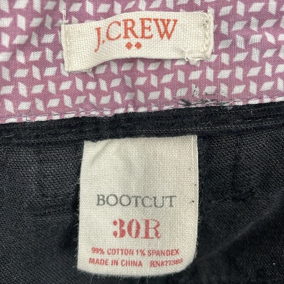 J Crew Bootcut Corduroy Pants Womens 30R Casual 5 Pockets Relaxed Black Pants - Picture 9 of 9